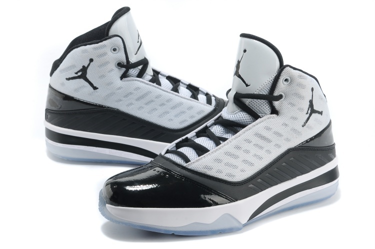 Jordan B`MO White Black Shoes - Click Image to Close